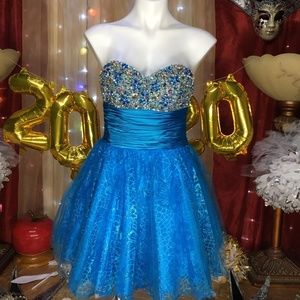 LIME BY RIVA DESIGNS BLU/SILVER SEQUIN & BEADS 8